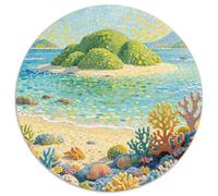 Landscape Puzzle 1000 Pieces Cadeau Unique Dot Painted Color Painting Jeu Éducatif Défi Jouet À De Qualité Supérieure Peinture Art pour Adultes Enfants 1000pcs (67.5x67.5cm)