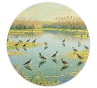 Landscape Puzzles 1000 Pieces Cadeau Unique Dot Painted Color Painting Jeu Éducatif Challenge Toy À De Qualité Supérieure Peinture Art pour Adultes Et Enfants À Partir De 14 Ans 1000pcs (67.5x67.5cm)