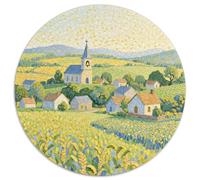 Landscape Puzzles 1000 Pièces Cadeau Unique Dot Painted Color Painting Jeu Éducatif Défi Jouet À De Qualité Supérieure Peinture Art pour Adultes Et Enfants À Partir De 12 Ans 1000pcs (67.5x67.5cm)