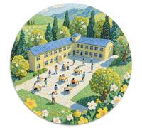 Landscape Puzzles 1000 Pieces Cadeau Unique Dot Painted Color Painting Jeu Éducatif Défi Jouet À De Qualité Supérieure Peinture Art pour Adultes Et Enfants À Partir De 14 Ans 1000pcs (67.5x67.5cm)