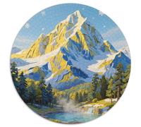 Landscape Puzzles 1000 Pièces Cadeau Unique Dot Painted Color Painting Jeu Éducatif Défi Jouet À De Qualité Supérieure Peinture Art pour Adultes Et Enfants 1000pcs (67.5x67.5cm)