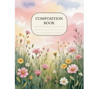 Landscape Watercolor Nature Notebook: 120 Pages Composition Book, with Warmcozy Cover Design, suitable for Ideas, Drawing, School Notes, Girls, Kids, ... Design, suitable for Ideas, Drawing, School