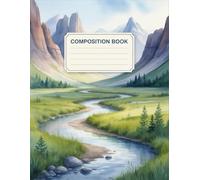 Landscape Watercolor Nature Notebook: 120 Pages, with Softwatercolors Cover Design, ideal for Drawing, Creative Writing, Writers, Teens, Holiday ... Creative Writing, Writers, Teens, Holida