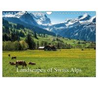 Landscapes of Swiss Alps (Wall Calendar 2026 DIN A4 landscape), CALVENDO 12 Month Wall Calendar: Snowmelt and spring in Swiss Alps