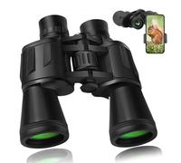 LANDVIEW Jumelles haute puissance 20 x 50 pour adultes avec adaptateur smartphone, HD professionnel/quotidien, étanches - Jumelles compactes pour observation des oiseaux, randonnée, concert, voyage