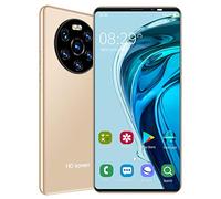 LANDVO mate40 Pro Écran HD 5,45 Pouces Téléphone Portable Double Système de Veille 128 Go Double Caméra Haute (Golden)