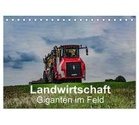Landwirtschaft - Giganten im Feld (Tischkalender 2026 DIN A5 quer), CALVENDO Monatskalender: Modernste Traktoren beim Ernteeinsatz. Von der Saat bis zur Ernte.