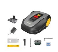 LANDXCAPE Robot Tondeuse sans Fil LX838i 800m² Coupe Réglable 30-60mm