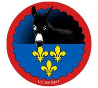 L'âne Grand Noir Du Berry - 20 Cm - Sticker/Autocollant