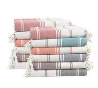 LANE LINEN Lot de 12 serviettes de plage surdimensionnées, serviettes de piscine pour adultes, pré-lavées, anti-sable, séchage rapide, 99,1 x 180,3 cm - Fête sur la plage