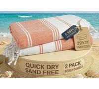 LANE LINEN Lot de 2 serviettes de plage 100 % coton avec sac, surdimensionnées, absorbantes pour piscine, séchage rapide, sable, 99 x 180 cm, taille XL - Motif oiseau de paradis