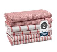 LANE LINEN Lot de torchons de cuisine - Pack de 4 torchons de cuisine 100% coton pour sécher la vaisselle, 45,7 x 71,1 cm, torchons de cuisine, linges absorbants pour thé, torchons de cuisine premium