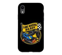 Lane Marshal Ready Circuit Miniature Drapeau Damier Coque pour iPhone XR