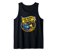 Lane Marshal Ready Circuit Miniature Drapeau Damier Débardeur