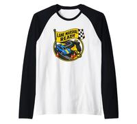 Lane Marshal Ready Circuit Miniature Drapeau Damier Manche Raglan