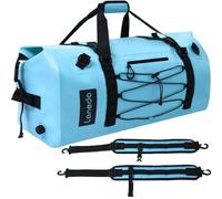 Lanedo Sac de voyage imperméable de 80 L, sangles et poignées durables, pour kayak, paddleboard, bateau, rafting, pêche, camping, bleu, Sac de sport
