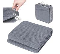 Laneetal Couverture de Pique-Nique en Plein Air, Tapis de Picnic en HDPF pour Camping, avec 14 Clous de Fixation, 1 Sac de Rangement, Tapis Extérieur 250x350 cm, Gris Bleu