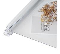 Laneetal Nappe Transparente 2 mm en PVC - Film de Protection Imperméable et Résistant à la Chaleur, Nappe Lavable Rectangulaire 100x200 cm
