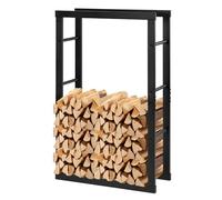 Laneetal Range Bûches Vertical, 100x60x25 cm, Métal, Noir