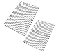 LANEJOY Grille Barbecue 53x32.5 cm (2 packs), Filet de Remplacement pour Barbecue en Acier Inoxydable, Grille de Cuisson Multifonctionnelle pour Barbecue