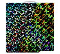 LANEKGU Plaque de construction double face 257 x 257 mm pour Bambu Labs, étoile à huit branches + plateforme d'impression en plaque d'acier à ressort Galaxy PEY pour Bambu Lab X1C/X1/X1E/P1P/P1S/A1