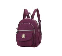 Laneko Mini sac à dos en nylon pour femme - Petit sac à dos léger - Mini sac à dos décontracté pour voyage, Petit sac à dos B - Violet 2, Height:12.6"(32CM) Bottom width: 10.6"(27cm)