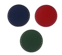 LaneWorld Base pour sac à crochet, rond, 18 cm, résistance maximale, fond pour sac à crochet, bricolage, fond pour sac en cuir, 3 pièces (FB8)