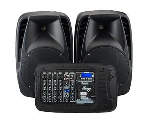 Laney AUDIOHUB Series AH2500D - Portable PA system - 2x500W - 6 channels Bluetooth and FX - 2 mics included - DJ, Fitness, Conference, Party