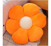 LANFIRE Coussin à Fleurs de Plancher - Oreiller de Siège Tatami Décoratif en Peluche pour Canapé-lit (30cm, Orange)