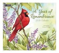 Lang, Calendrier mural 2026 de l'année du souvenir, 34 x 30 cm, calendrier de 12 mois avec reliure agrafée