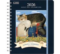 Lang Companies, American Cat Deluxe Agenda 2026, 21,6 x 24,1 cm, calendrier hebdomadaire avec reliure agrafée