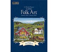 LANG Lang Folk Art™ 24991012099 Planificateur mensuel 2024