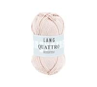Lang Quattro - Coton peigné mercerisé uni (109 - Pêche)