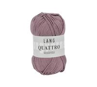 Lang Quattro Couleur au choix de qualité supérieure coton peigné mercerisé uni (48 - Violet)