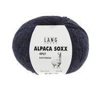 Lang Yarns Alpaca 1062.0125 Soxx 4-ply Mélange bleu marine