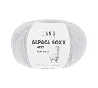 Lang Yarns Alpaca Soxx 1062.0003 Pelote de laine à 4 plis, gris clair