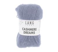 Pelote exceptionnelle Cachemire et Soie CASHMERE DREAMS - 25GR - Lang Yarns(...) - 0033 bleu 0033 bleu G