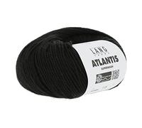 Lang Yarns Pelote de Laine Vierge Atlantis Color : 0004 Noir