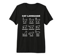 Langage corporel du Chat T-Shirt Haut de Gamme