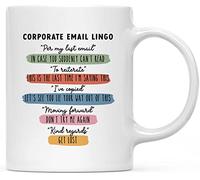 Langage Des Courriels D'Entreprise Mug Jolis Tasse Humour Tasse À Café Pour Boissons Chaudes Travail Maison 330Ml