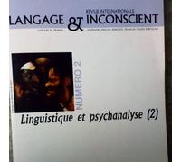 Langage Et Inconscient N 2 Linguistique Et Psychanalyse