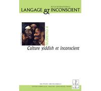 Langage et Inconscient N 4 Culture Yiddish et Inconscient