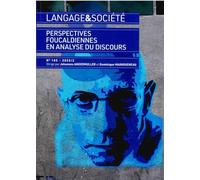 Langage et societe 185/2025/2. perspectives foucaldiennes en analyse du discours
