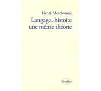 Langage, histoire une même théorie (0000)