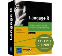 Langage R - Coffret de 2 livres : Prise en main du langage et exploitation des données (3e édition) - Henri Laude - Eni Editions - Coffret - Manuel
