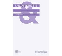Langage & Société n° 189 - 2026/3