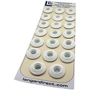 Langard 12 mm Blanc Snap 'n' robinet Oeillets Lot de 20 pièces