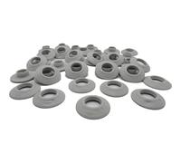 Langard Lot de 20 œillets Gris 12 mm