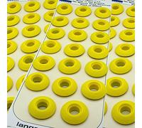Langard Lot de 60 œillets jaunes 12 mm