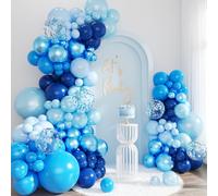 LANGASQUE Kit d'arche de ballons, 143 ballons de différentes tailles pour anniversaire, mariage, fête prénatale, décoration de révélation du sexe
